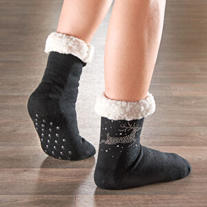Magnet 3Pagen 1 pár vianočných ponožiek s výstupkami čierna