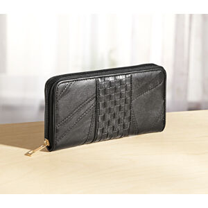 Magnet 3Pagen Ozdobná kožená peňaženka čierna