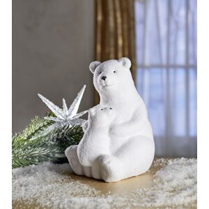 Magnet 3Pagen Sediaci ľadový medveď "Otec s medvieďaťom" sediaci otec s medvieďatom 10,5x11,5x15,5cm