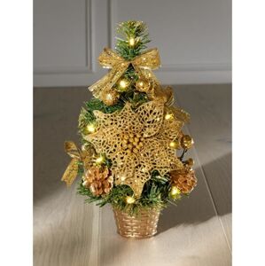 Magnet 3Pagen Vianočný stromček zlatistá