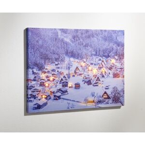 Magnet 3Pagen LED obraz "Zimná dedinka"