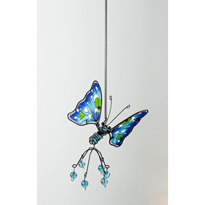 Magnet 3Pagen Závesná dekorácia "Tancujúci motýľ" modrá