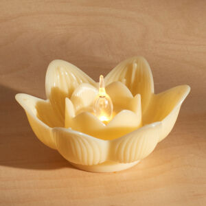 Magnet 3Pagen LED sviečka "Lotosový kvet" žltá