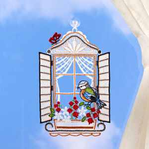 Okenná dekorácia "Vtáčik"