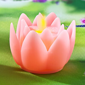 Magnet 3Pagen LED kvet ružová