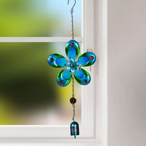 Magnet 3Pagen Kovová závesná dekorácia "Kvety" modrá
