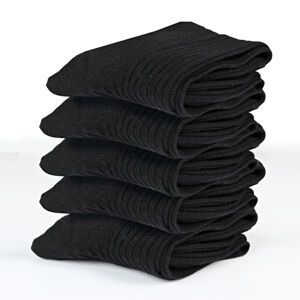 Magnet 3Pagen 5 párov bavlnených ponožiek čierna 35-38