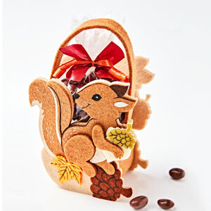 Magnet 3Pagen 2 tašky "Veverička" s arašidmi v čokoláde a s čokoládovými šiškami