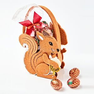 Magnet 3Pagen 2 tašky "Veverička" s arašidmi v čokoláde a s čokoládovými šiškami