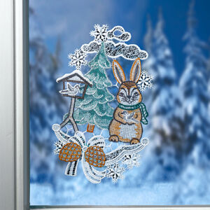 Magnet 3Pagen Okenná dekorácia "Zajac v zime"