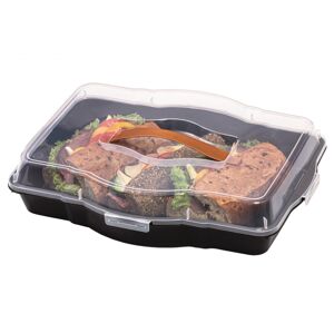 Magnet 3Pagen Prenosný box na potraviny a torty čierna 47,5x36x10,5cm