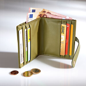 Magnet 3Pagen Elegantná peňaženka na karty zelená