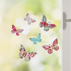 Magnet 3Pagen 6-dielny 3D obrázok na okno "Motýle"
